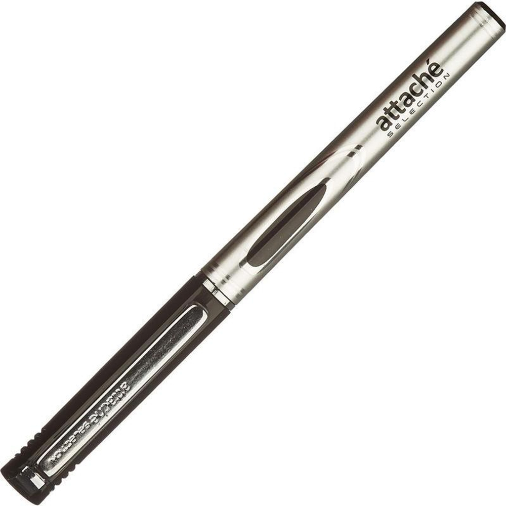 Ручка гелевая Attache Selection "Glide Megaoffice", чёрная, 0,3мм.
