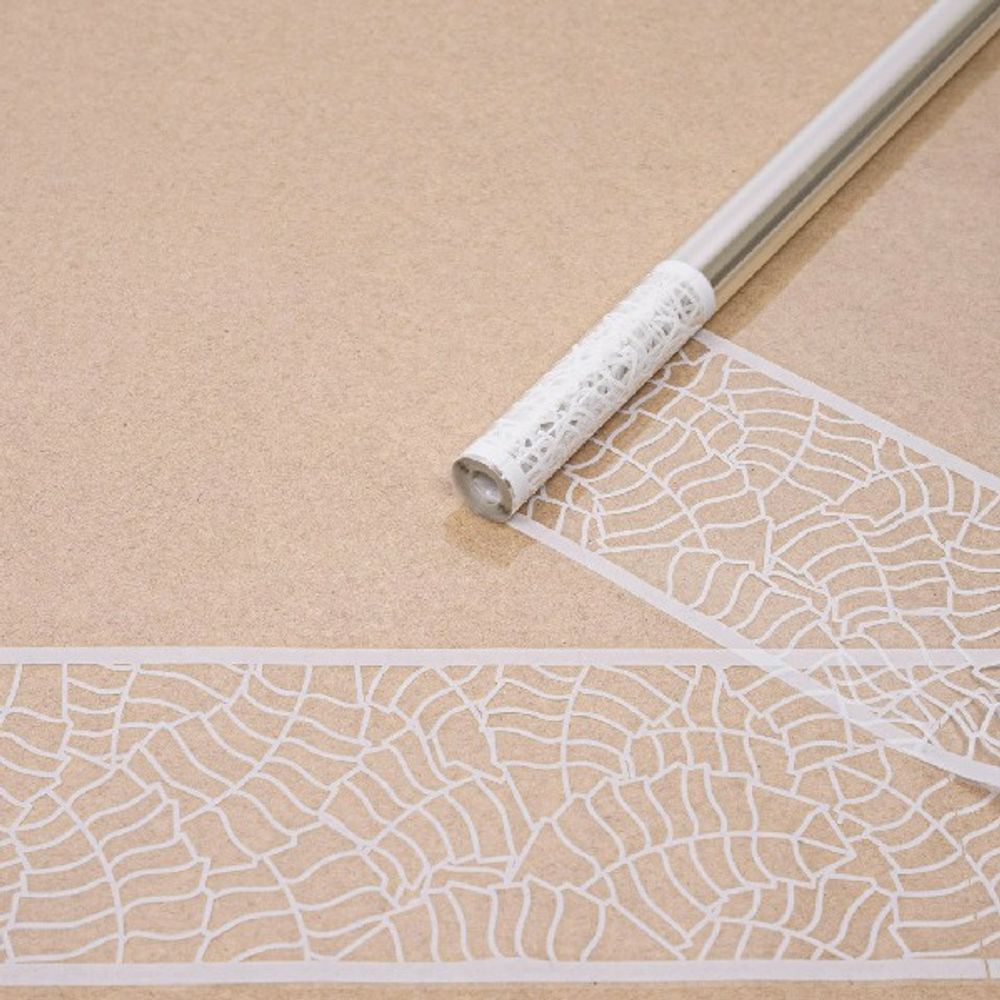 Пленка Листья кайма БЕЛАЯ 70см*200гр