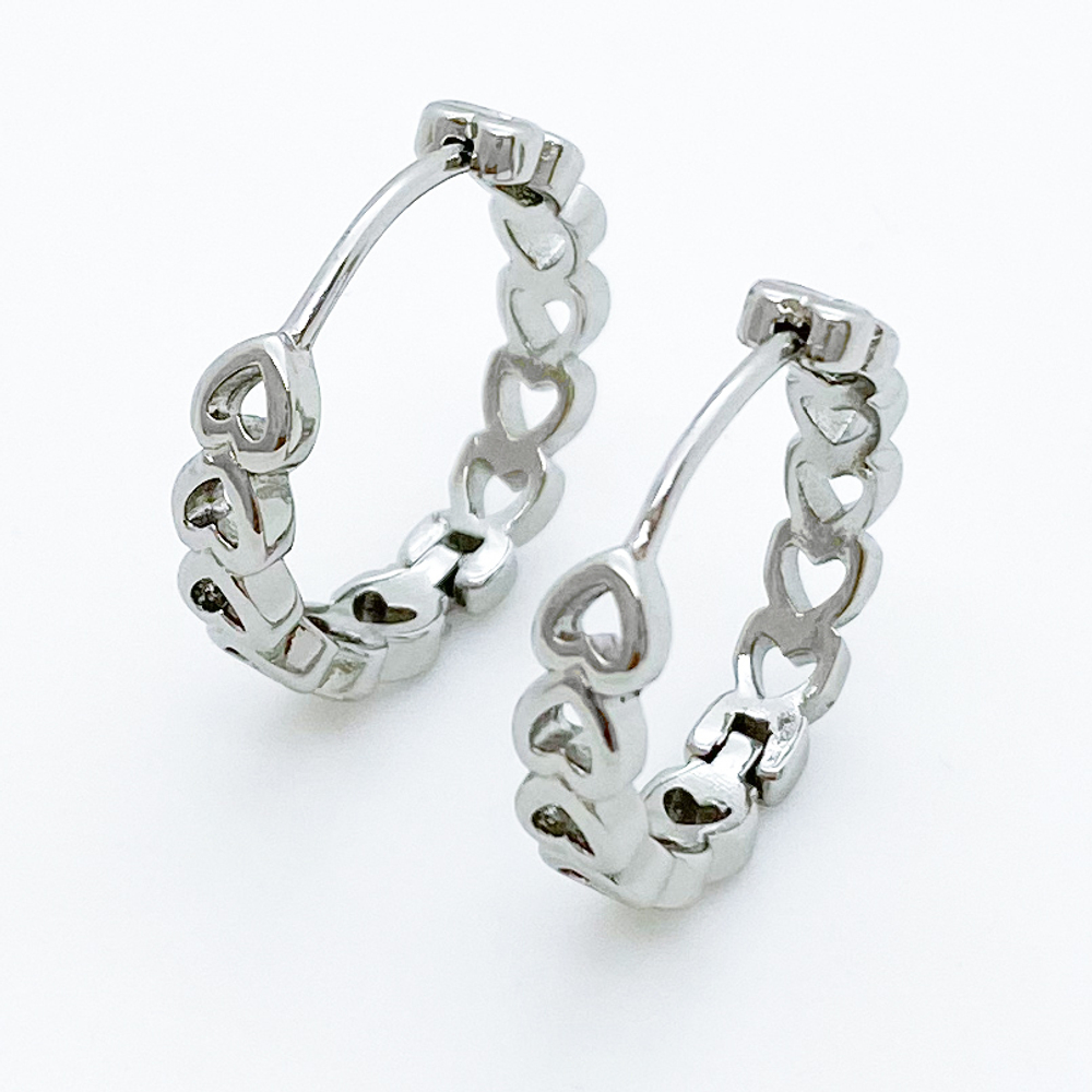 Швензы-кольца, цвет серебро, размер 18 мм, цена за пару