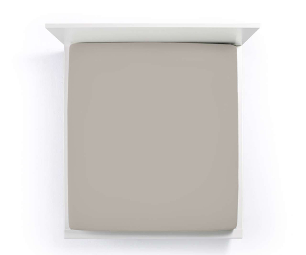 Простыня на резинке 180x200-200x220 Formesse Bella Donna Jersey 0125 platinum