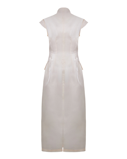 Платье макси из органзы