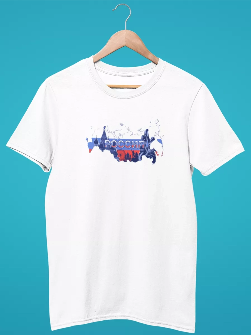 Футболка карта России