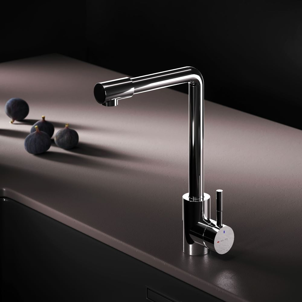 Смеситель для кухни с L-изливом, хром AM.PM X-Joy S F85B05000