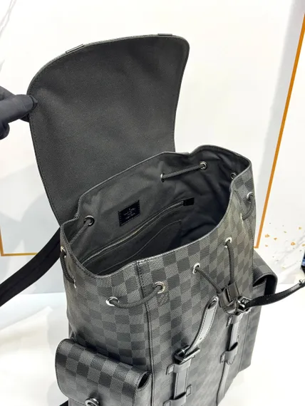 Рюкзак Louis Vuitton Christopher МM серый