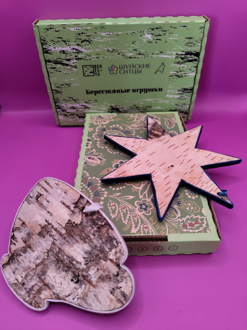 Берестяные игрушки. Малые формы, новогодние.