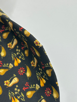 Галстук чёрный с грушами Salvatore Ferragamo