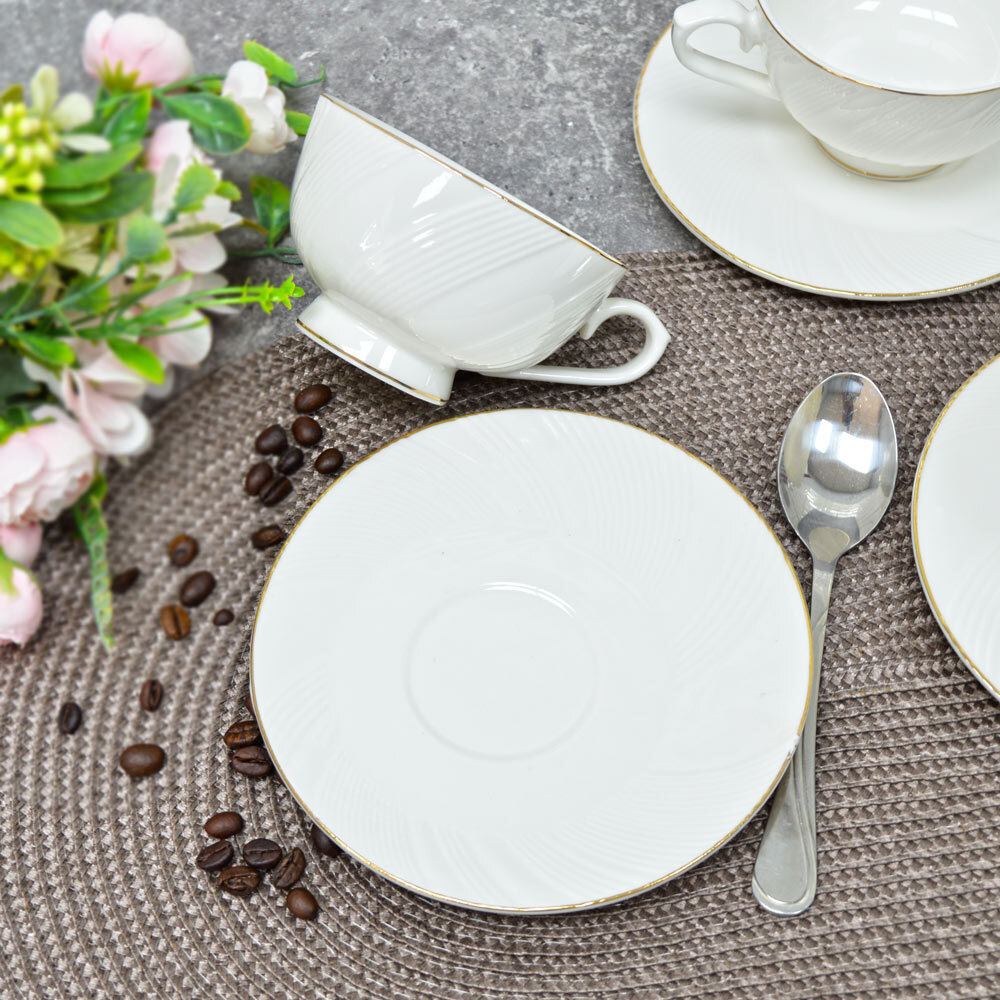 Чайный набор 12 предметов 210мл "Пломбир" (100380)