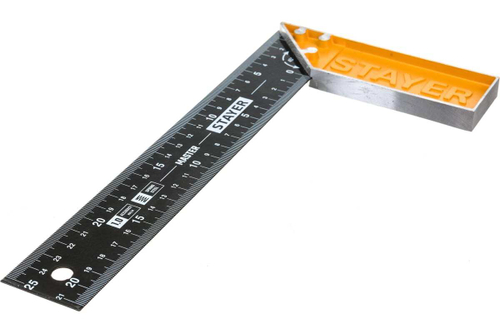 Столярный угольник STAYER 250 мм со стальным полотном 3430-25_z02