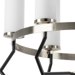 723065 Люстра FLUME 6х40W E14 ЧЕРНЫЙ МАТОВЫЙ/НИКЕЛЬ