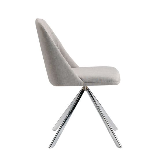 Поворотный стул Espacio Malva F3216 /4020 серый Испания 