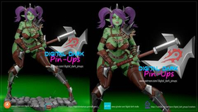 Фигурка Орк девушка ORC GIRL FROM WORLD OF WARCRAFT