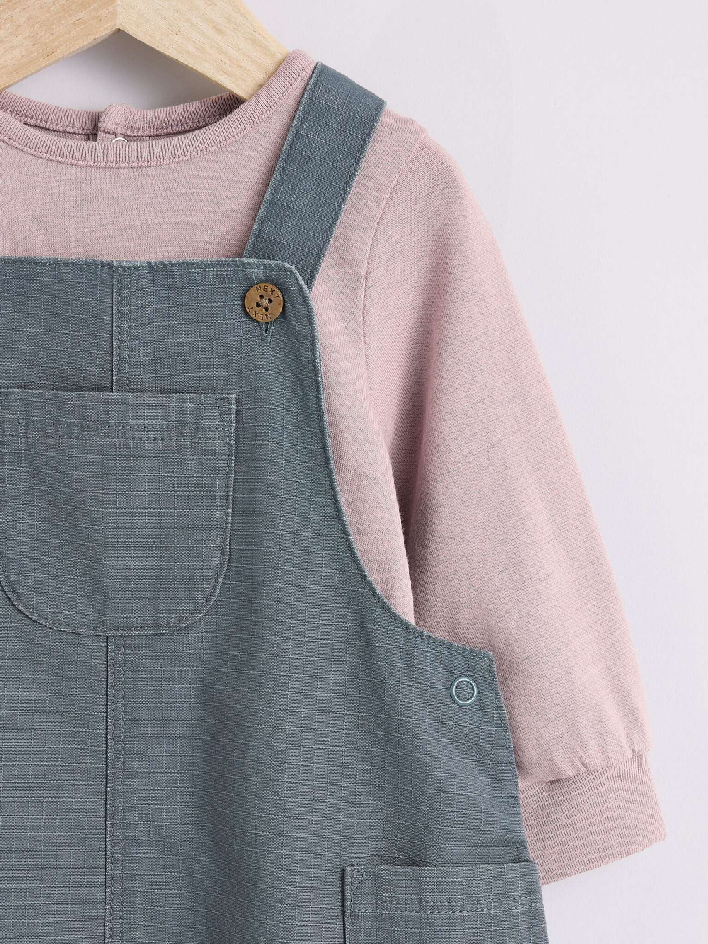 Комбинезон и боди в комплекте для малышей Next E47-395, Розовый, Серый