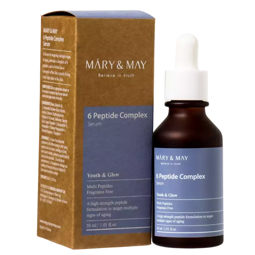 MARY&MAY Омолаживающая сыворотка с пептидным комплексом  6 Peptide Complex Serum 30 мл