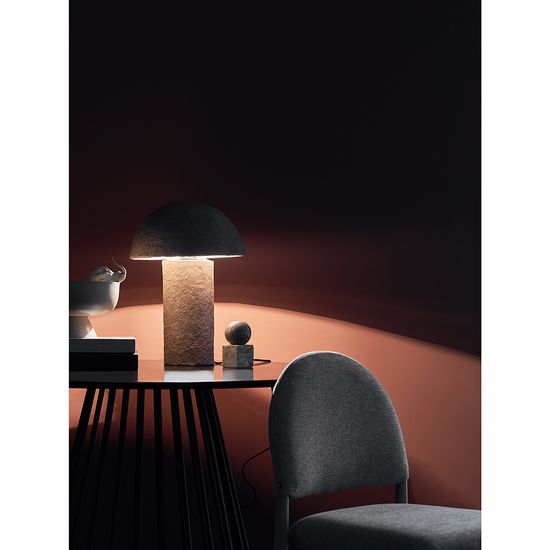 Лампа настольная texture sleek, D32x42 см, терракотовая