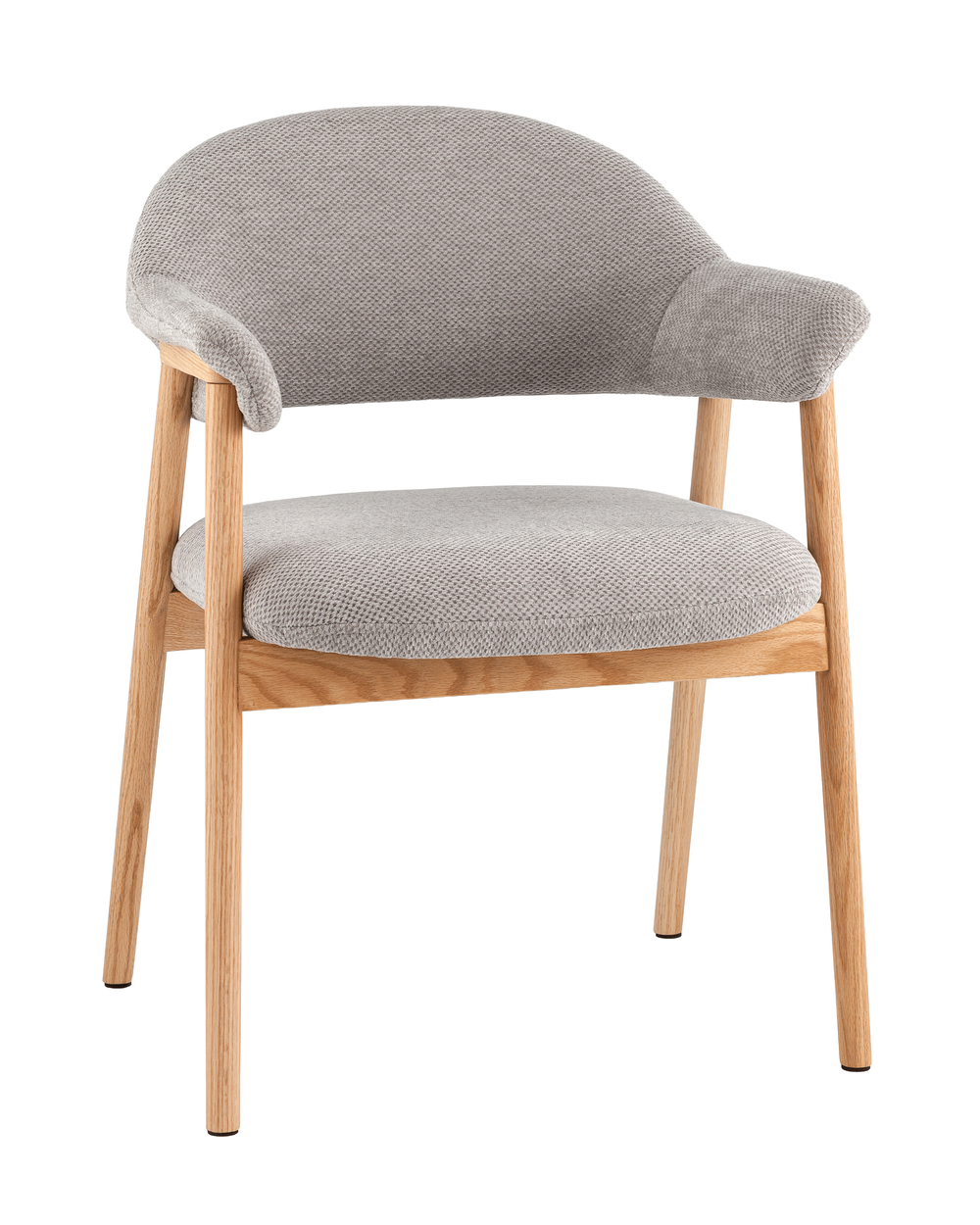 Стул обеденный Tavu с деревянными ножками серый