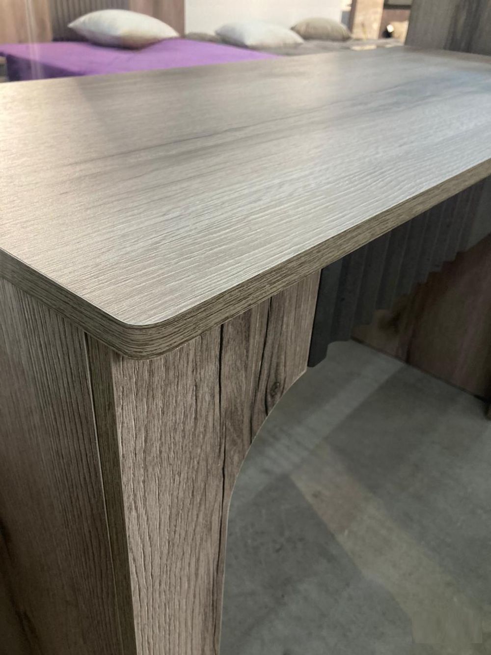 Стол туалетный Ольга-3 Дуб делано серый/сильвер Пэлас