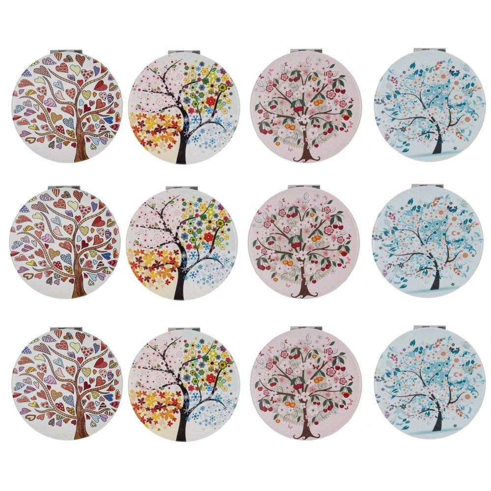 GAEM Зеркало карманное (блок 12шт), L7 W7 H1 см, 4в.