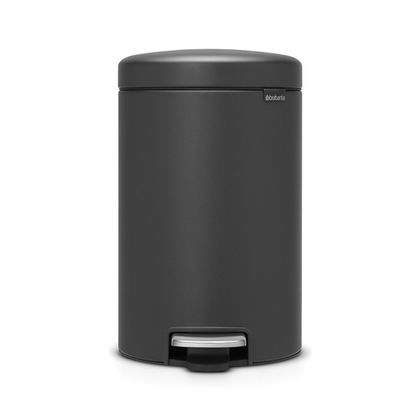 Мусорный бак с педалью newIcon 12л Brabantia Минерально-графитовый