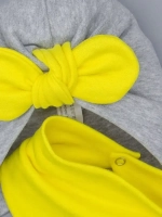 Чалма для малыша на завязках со снудом