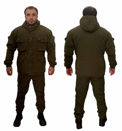 Зимний костюм «Горка-8» на флисе (олива) 60-62