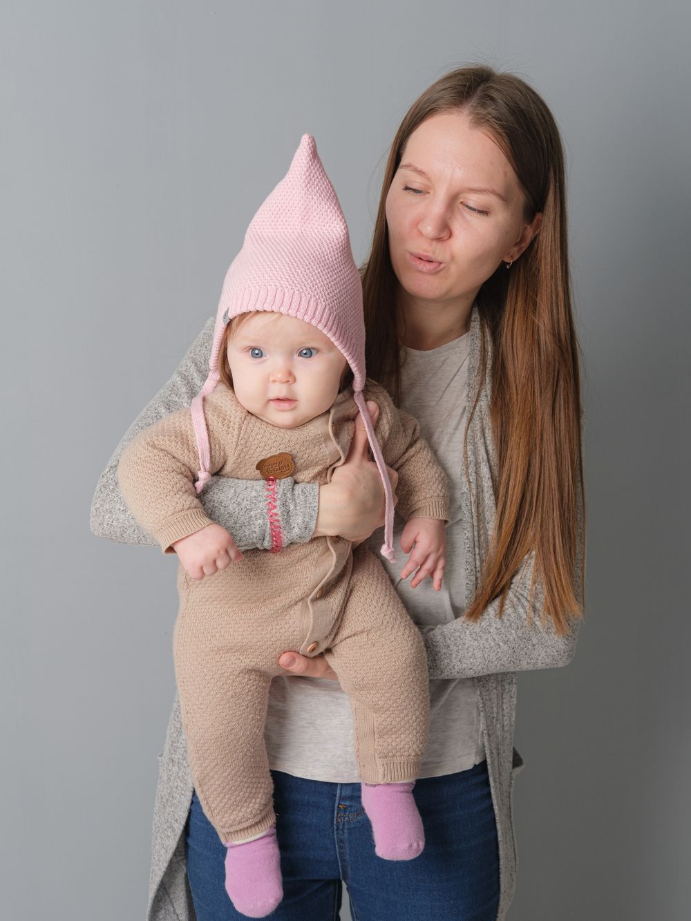 Шапка летняя хлопковая (Розовый) Эльф