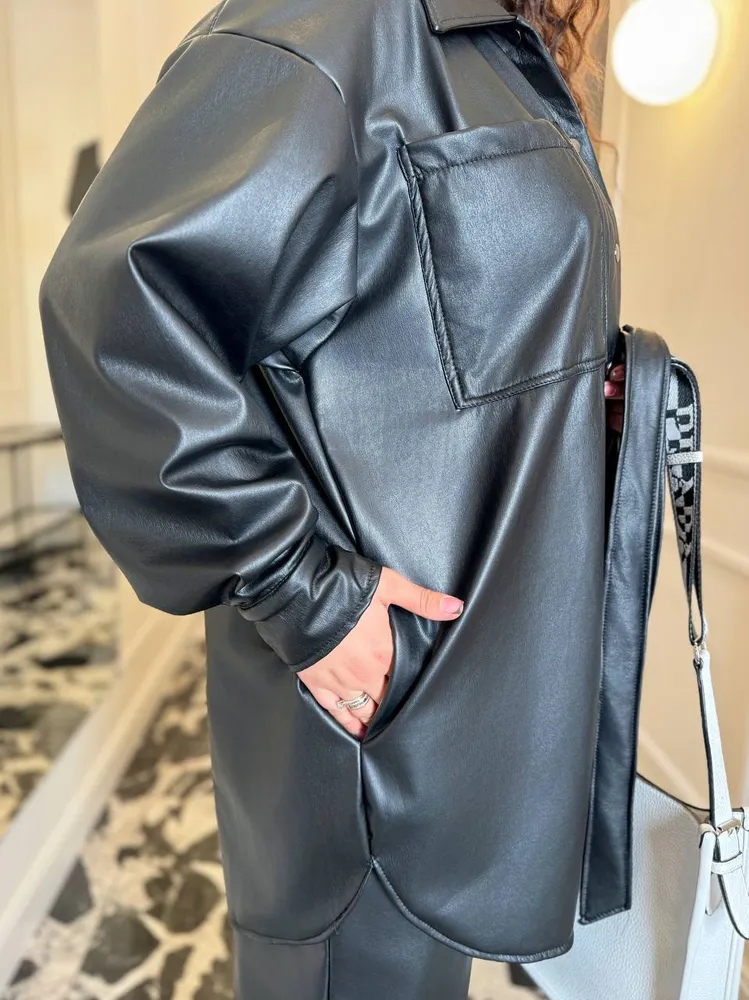 Костюм кожаный УК-1130-2 Фабрика Моды