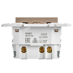 SKANDY Розетка с заземлением с защитными шторками 16А с USB C 18Вт SK-R17Sa песочный IEK