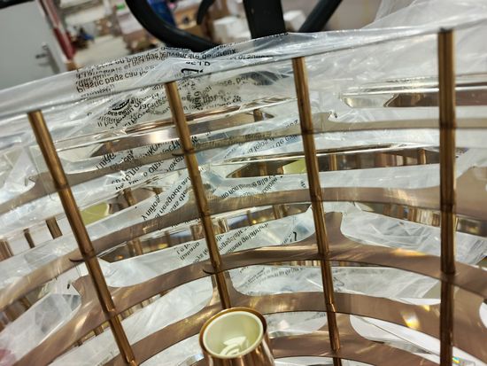 utsenka-SL6137.203.04 Светильник подвесной ST-Luce медь/прозрачный E14 4*40W STROZZI