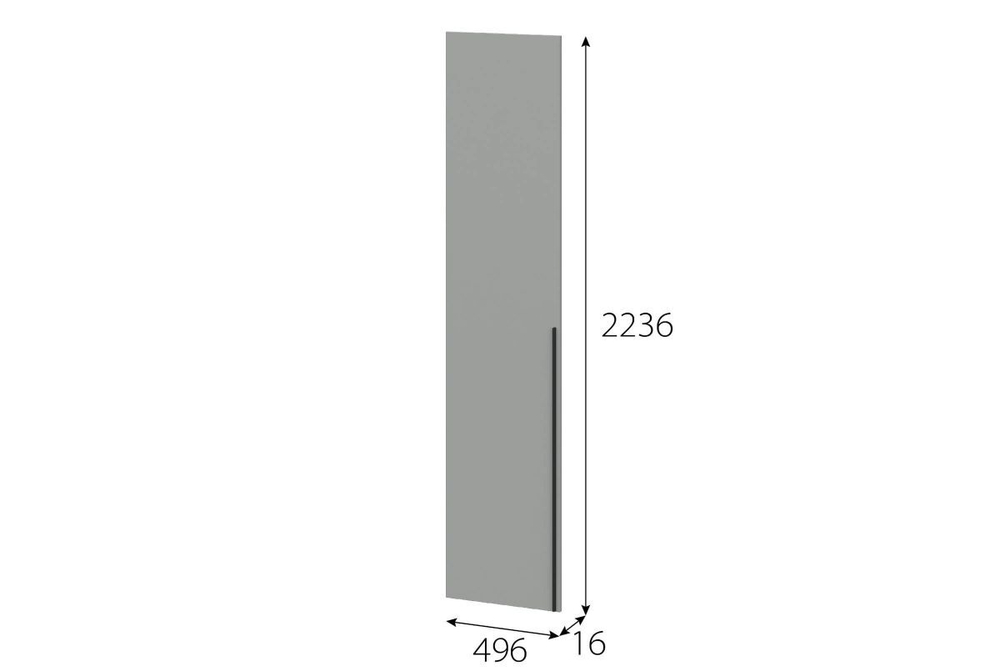 Этна (Мебельный Фонд) СГ 2236х496 Створка шкафа глухая