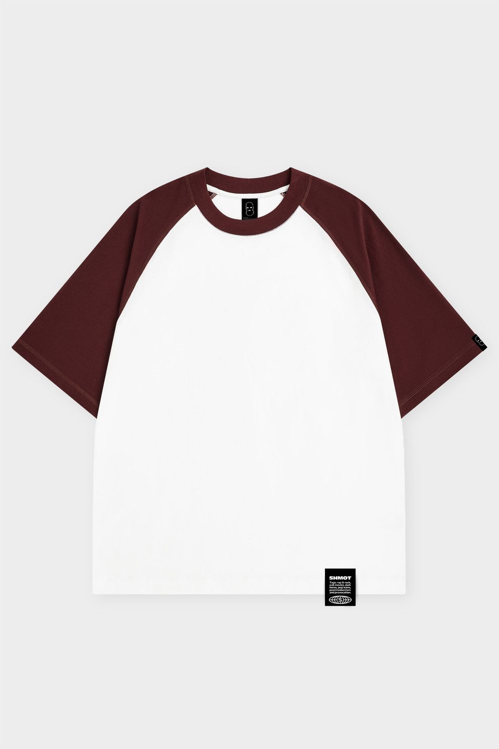 Футболка SHMOT "REGLAN DELUXE COMBO" Бордовый