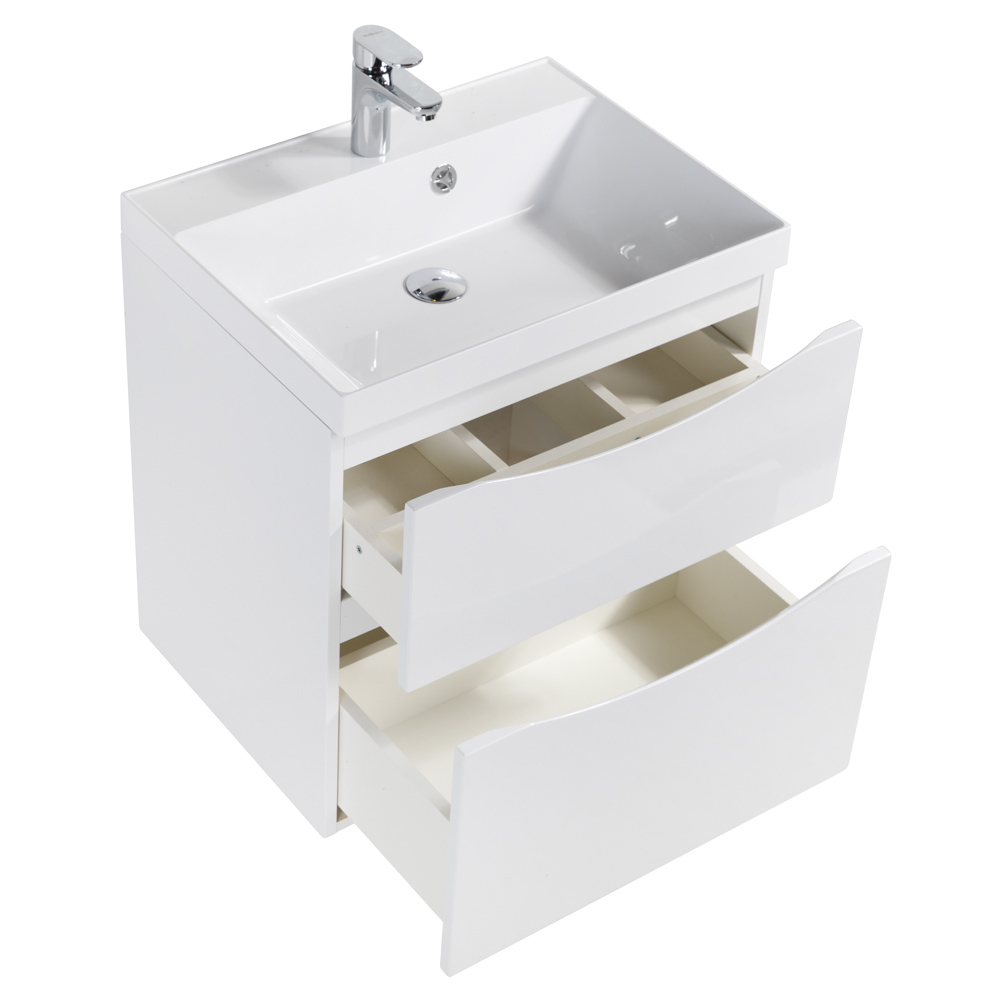 Тумба подвесная с раковиной BelBagno MARINO-H60-700-2C-SO-BL-P