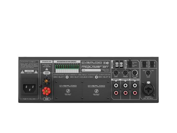 CVGAUDIO MCplayer 8T/RP профессиональный микшер-усилитель, мощность 80W/100V