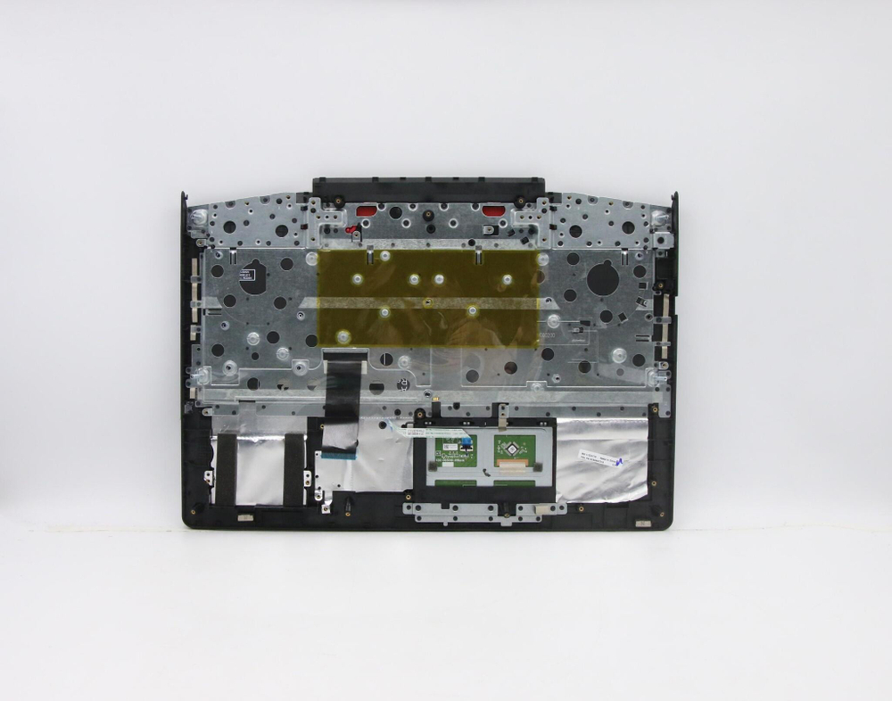 Верхняя панель с клавиатурой (топкейс) для ноутбука Lenovo Legion Y720-15IKB черная, с красной подсветкой, раскладка - русская (5CB0N67219)