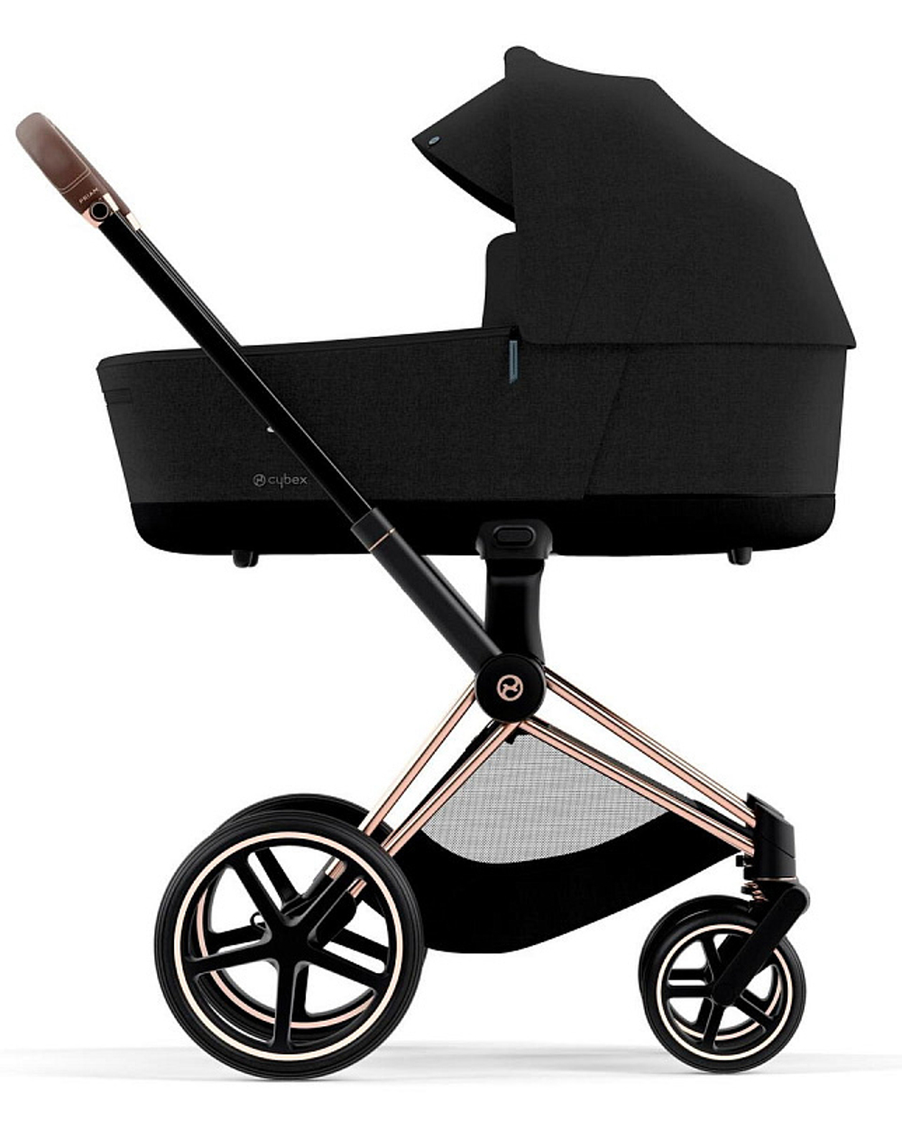 Коляска для новорожденных Cybex Priam IV Rosegold Stardust Black Plus