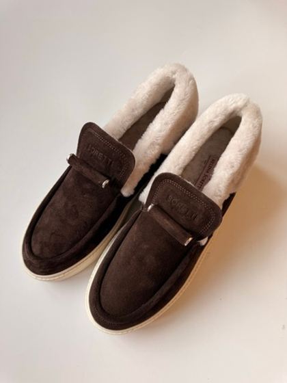 Зимние лоферы из натуральной замши LUIS