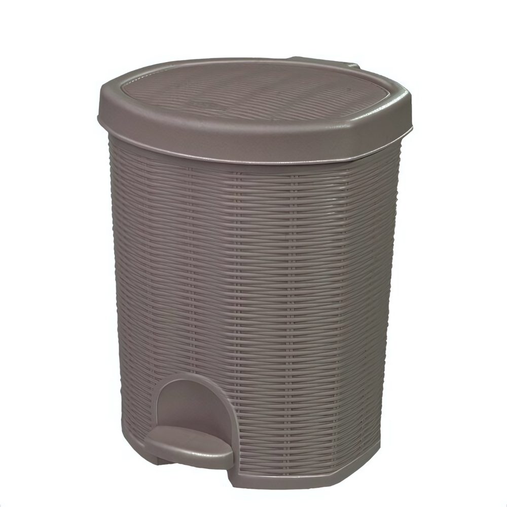 Контейнер для мусора с педалью "Elegance" 11 л цвет в ассортименте