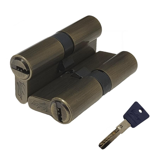Механизм цилиндрический с повышенной секретностью серия P P60мм - P70мм AB бронза