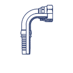 Фитинг DN 06 DKO-L (Г) 16x1.5 10 (90)  накидная гайка