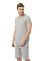 Футболка мужская с круглым вырезом серый меланж