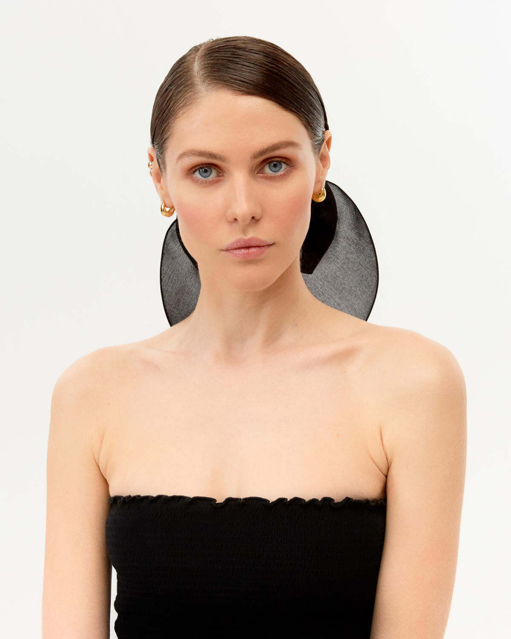 Бант объемный черный S