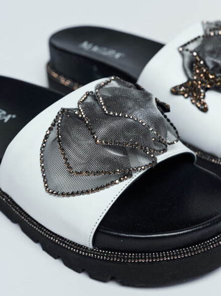 Шлепки из натуральной кожи