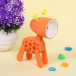 Настольная лампа «Sweet - Жирафик» LED 5,5*5,5*9,6 см, батарейки AG3 0.2W, Оранжевый