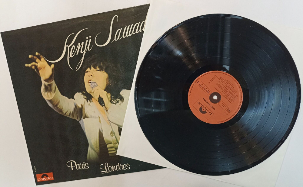 Винтажная виниловая пластинка LP Kenji Sawada Paris Londres Tokyo (France 1975)