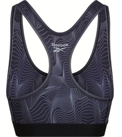 ТОП теннисный Reebok Womens Crop Top Nelly - black print