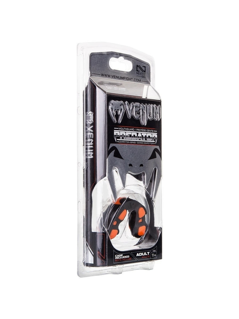 Капа боксерская Venum Predator Black/Neo Orange