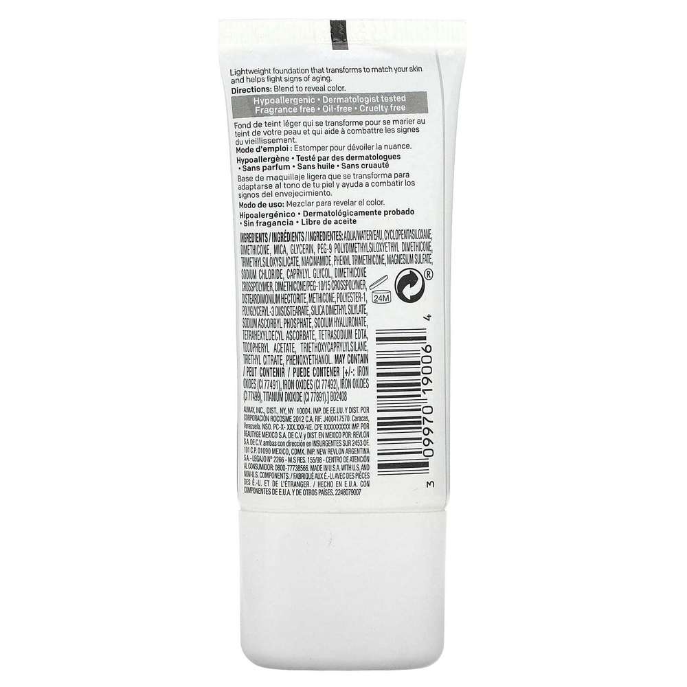 Almay, тональный крем Ageless Smart Shade, оттенок 600 бронзовый, 30 мл (1 жидк. унция)
