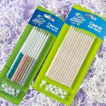 Свечи Яркий глиттер, Ассорти, с блестками, 0,55*14,5 см, 8 шт. с держат.