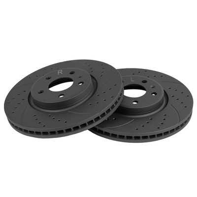 Диск тормозной передний перфорированный PRO-Line с покрытием (компл.2 шт) VAG AUDI A4/A5/S5/A6/S6/A7/Q5 08 GANZ GIJ10013S