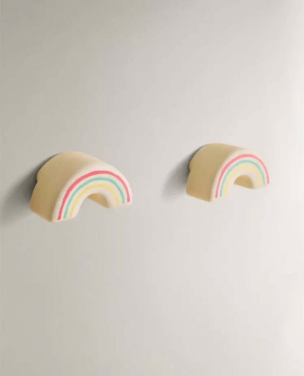 ZARA HOME НАБОР ДЕТСКИХ МЕБЕЛЬНЫХ РУЧЕК «РАДУГА» (2 ШТ.), РАЗНОЦВЕТНЫЙ