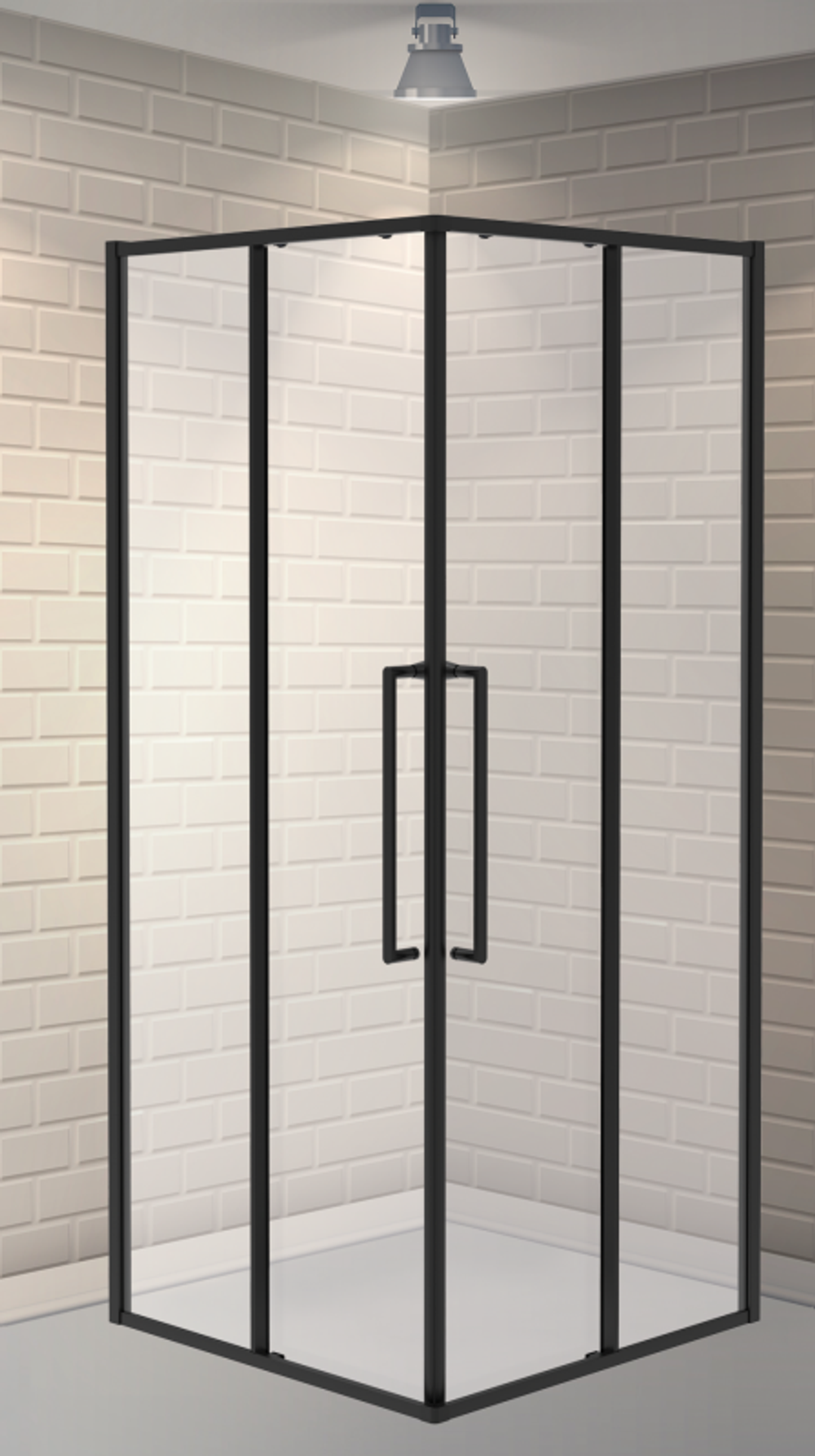 Ограждение душевое ESBANO ESS-90KV-B 90x90x195